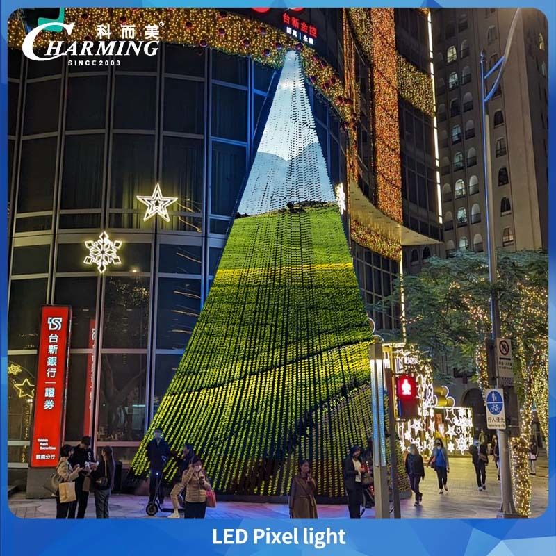 چراغ پیکسل های جذاب LED با نقطه شکستن رزومه RGB می تواند به زاویه 180 درجه برای روشنایی معماری ساختمان برسد