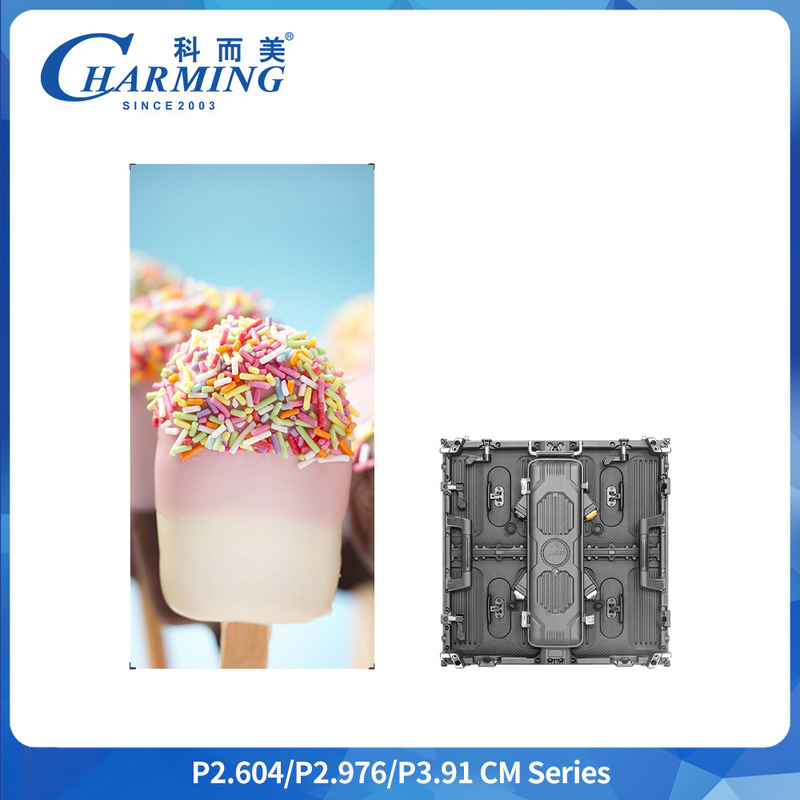 P2.6 IP65 درب اجاره ای کابینت نمایش LED 500x500mm 6.4kg