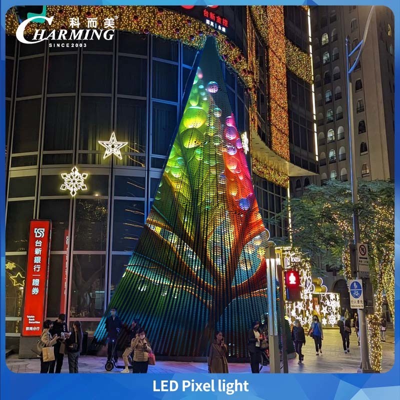 چراغ پیکسلی LED RGBW CM-30C نور سفید 4000K IP66 ضد آب ساختاری با روشنایی بالا برای روشنایی دیوار در فضای باز
