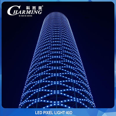 چراغ های پیکسل LED ساختمان در فضای باز DC24V 40D SPI کنترل بادوام