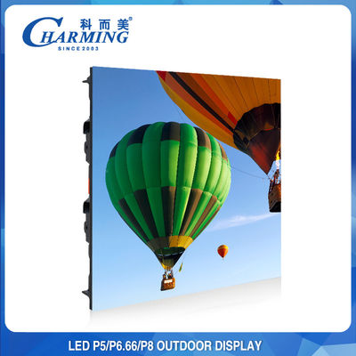 تبلیغات جذاب در فضای باز صفحه نمایش دیواری LED تصویری 192x192 بسیار نازک