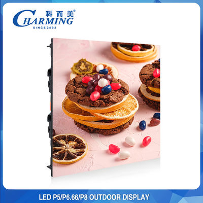 صفحه نمایش بیلبورد LED تصویری دیواری P8 کاربردی 120x120
