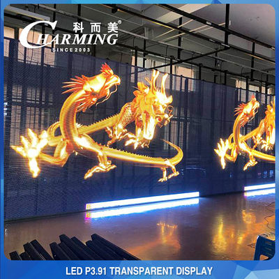 صفحه نمایش LED ضد برخورد 230 وات شفاف، SMD2020 مشاهده از طریق پنل LED