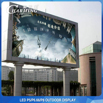 SMD2525 تبلیغات در فضای باز LED صفحه نمایش دیواری P4 P5 P8 ضد آب