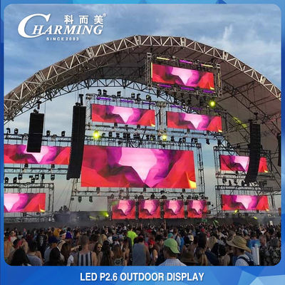IP65 صفحه نمایش 16 بیتی HD LED تصویری دیواری چند صحنه پیکسل Pitch 2.6mm
