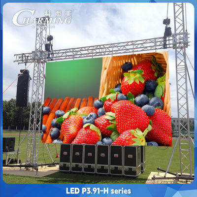 P3.91 تبلیغات بیرونی صفحه نمایش دیواری ویدئویی LED IP65 ضد آب