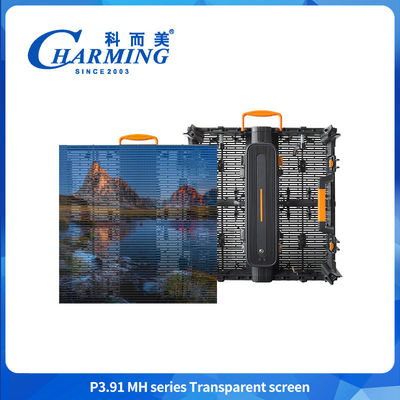 کابینت صفحه نمایش LED شفاف تمام رنگی 1000X500mm P3.91