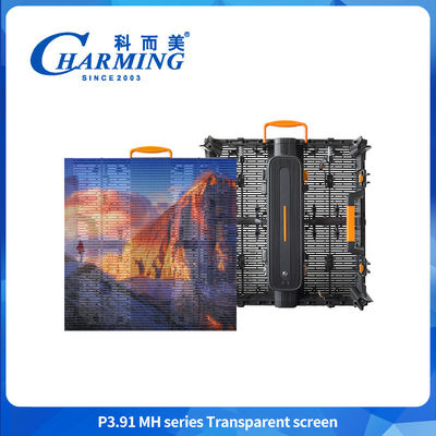 روشنایی بالا P3.91 500 * 500mm ضد آب درب شفاف LED کابینت نمایش