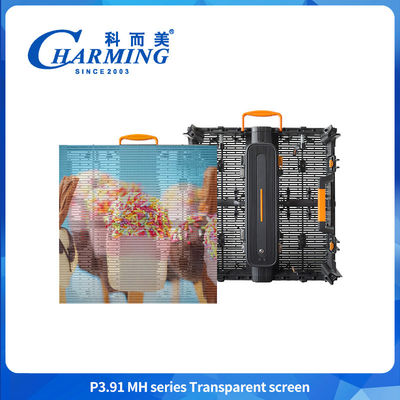 شفافیت بالا P3.91 LED Video Wall اثر روشن شفاف صفحه نمایش LED بیرونی برای تبلیغات شیشه پنجره
