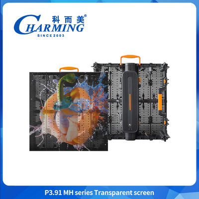 Ultra Lightweight Outdoor Curtain LED Display 3.91mm صفحه نمایش پنجره های 4K HD