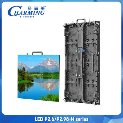 P2.6 داخلی اجاره صفحه نمایش LED آلومینیوم آلیاژ تعمیرات جلو دیوار ویدیویی LED