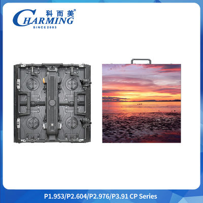 -20~40°C 600~800 CD/m2 P2.6/2.98/3.91 سری CP دیوار ویدئویی LED داخلی با محافظ گوشه ای
