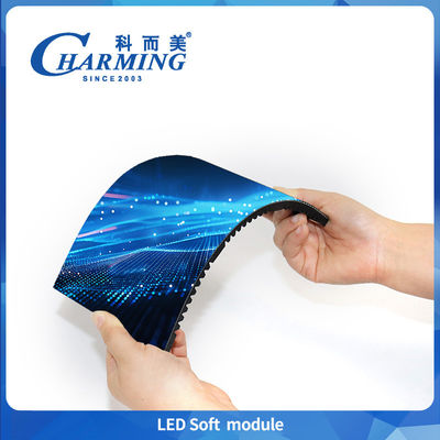 ماژول نرم LED داخلی RGB P3 P3.076 P4 تناقض بالا Splicing بدون درز برای صفحه چرخشی