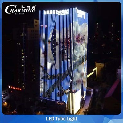 چراغ لوله ای LED RGBW DMX از جنس آلیاژ آلومینیوم U30 + PC برای پل در فضای باز