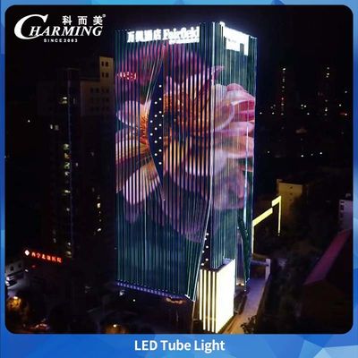 چراغ لوله آلومینیوم خاکستری از Charmingled تولید کننده اصلی با کنترل DMX و IP66 برای ساختمان های بیرونی و پل های محلی