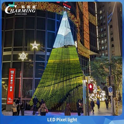 چراغ پیکسل های جذاب LED با نقطه شکستن رزومه RGB می تواند به زاویه 180 درجه برای روشنایی معماری ساختمان برسد