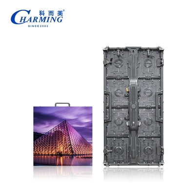 P6.66 صفحه دیواری ویدئویی LED برای استفاده در فضای باز با کابینت آلیاژ منیزیم IP65 تحویل سریع